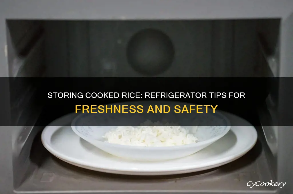 can you store cooked rice in the refrigerator