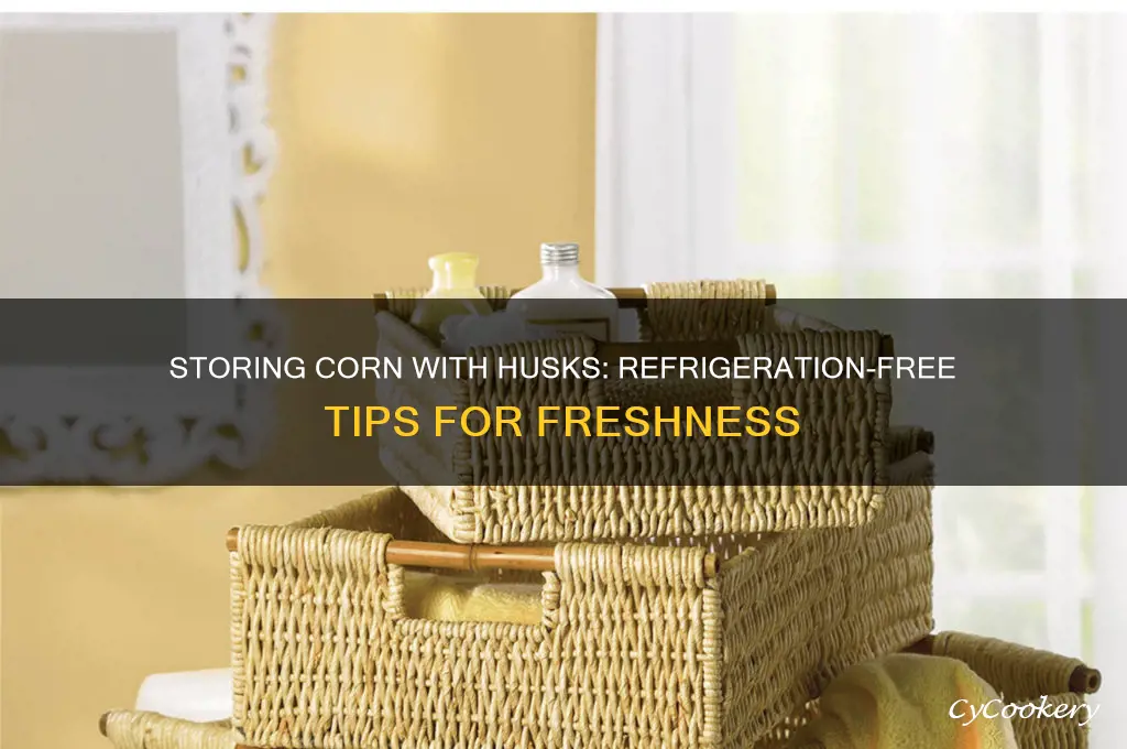can you store corn with husks without refrigerating
