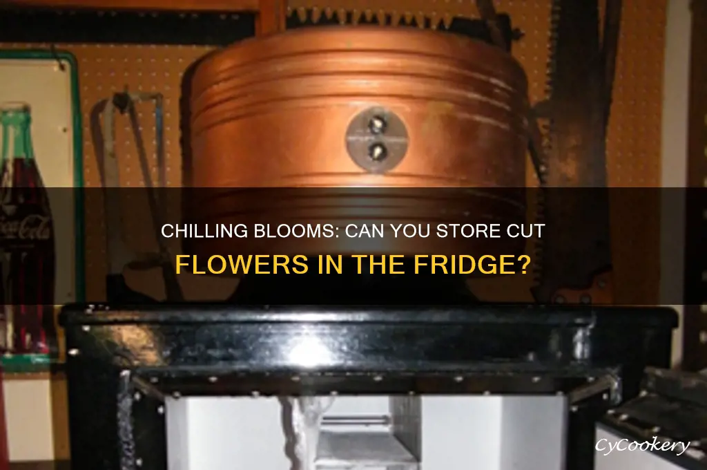 can you store cut flowers in the refrigerator