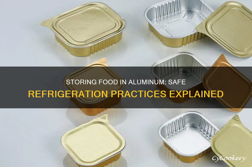 can you store food in aluminum in the refrigerator
