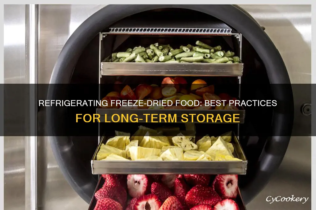 can you store freeze dried food in the refrigerator