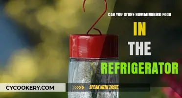 Storing Hummingbird Food: Refrigerator Tips for Fresh Nectar