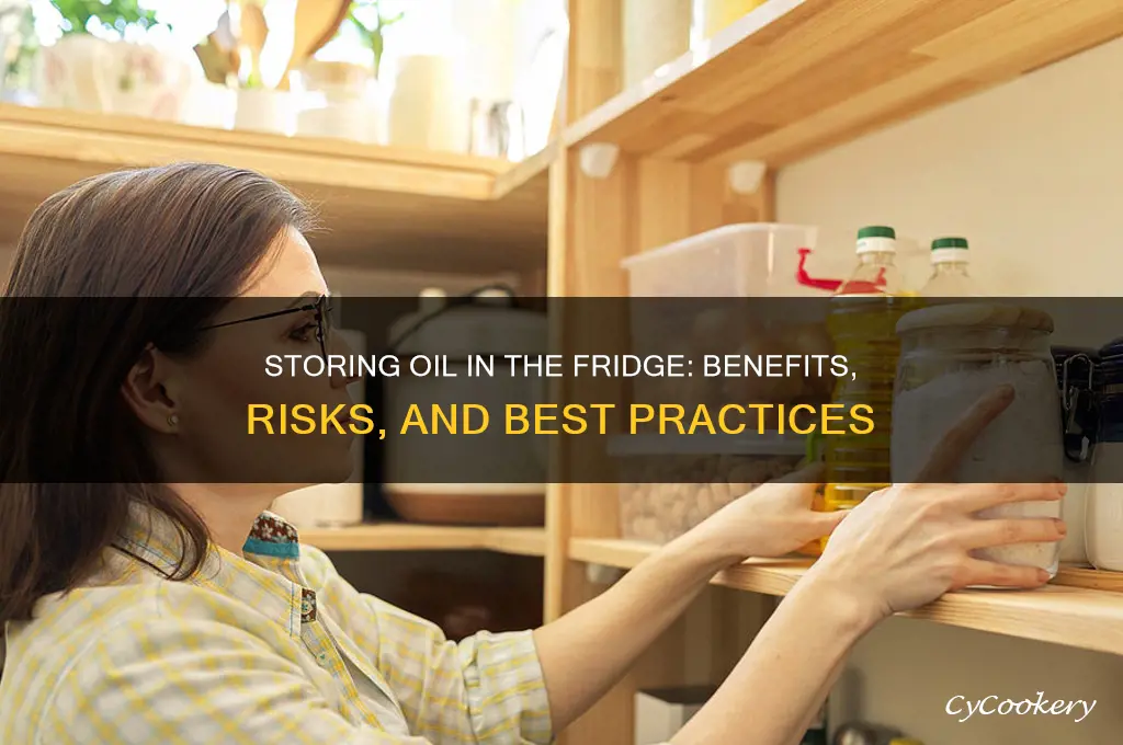 can you store oil in the refrigerator