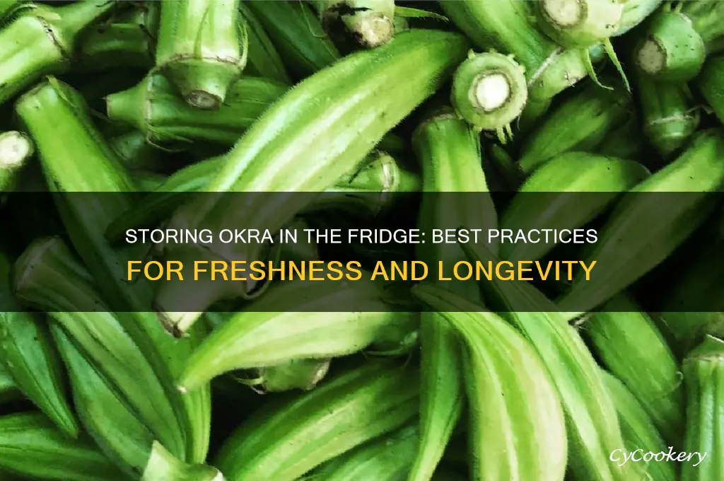 can you store okra in a refrigerator