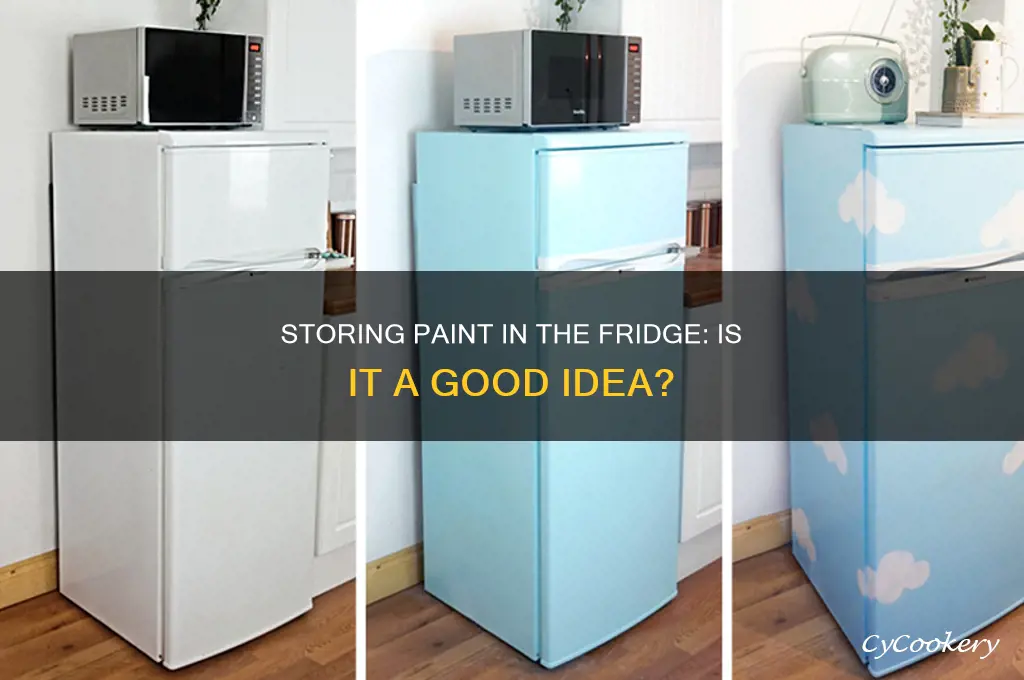 can you store paint in the refrigerator