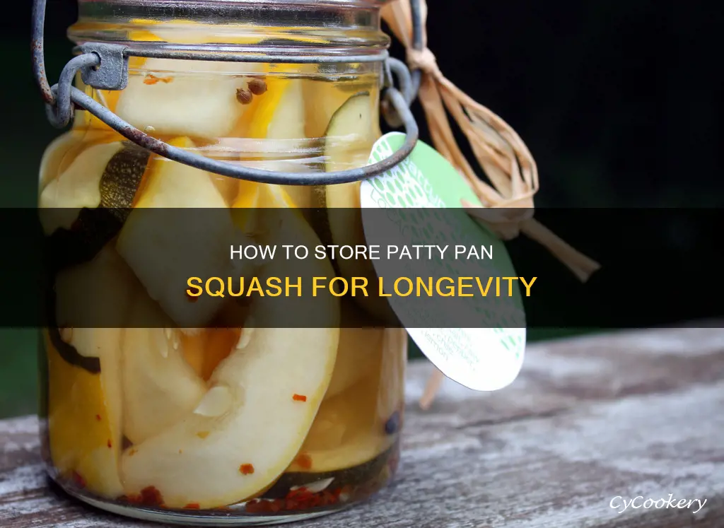 can you store patty pan squash