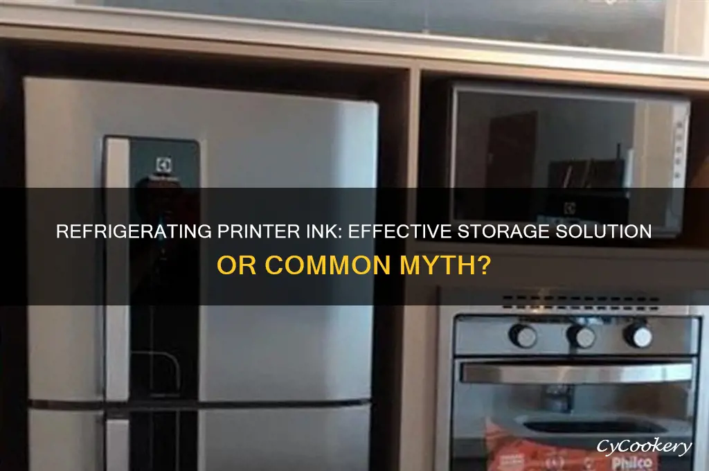 can you store printer ink in the refrigerator