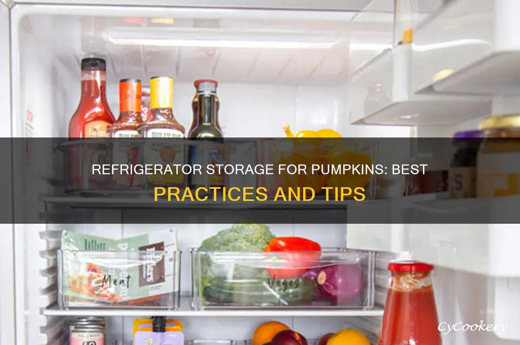 can you store pumpkins in the refrigerator