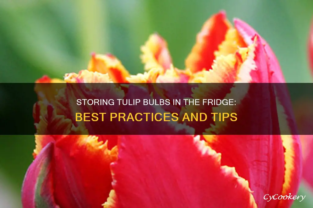 can you store tulip bulbs in the refrigerator