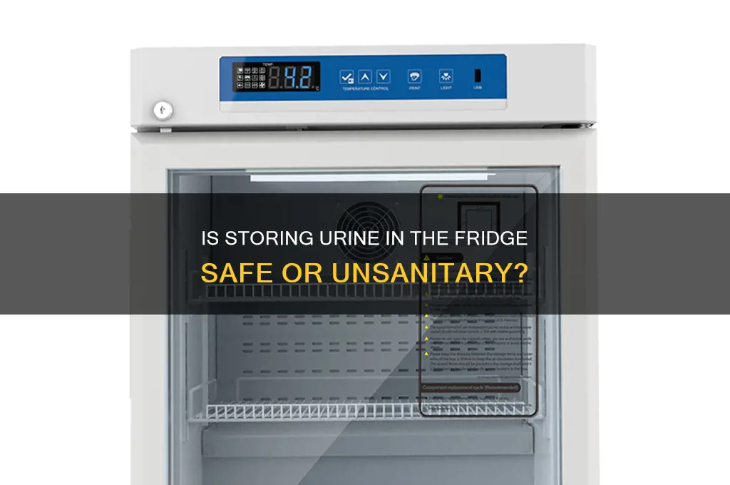 can you store urine in the refrigerator