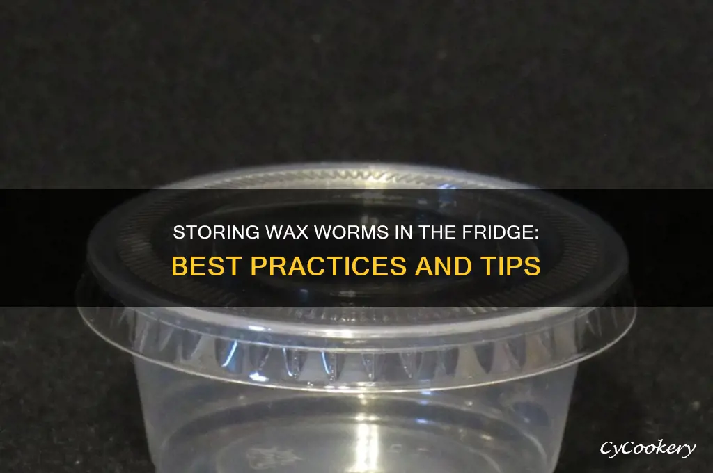 can you store wax worms in the refrigerator