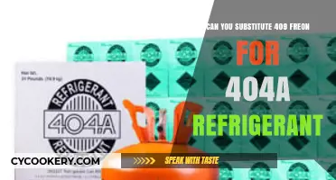 Substituting 409 Freon for 404A Refrigerant: Compatibility and Considerations
