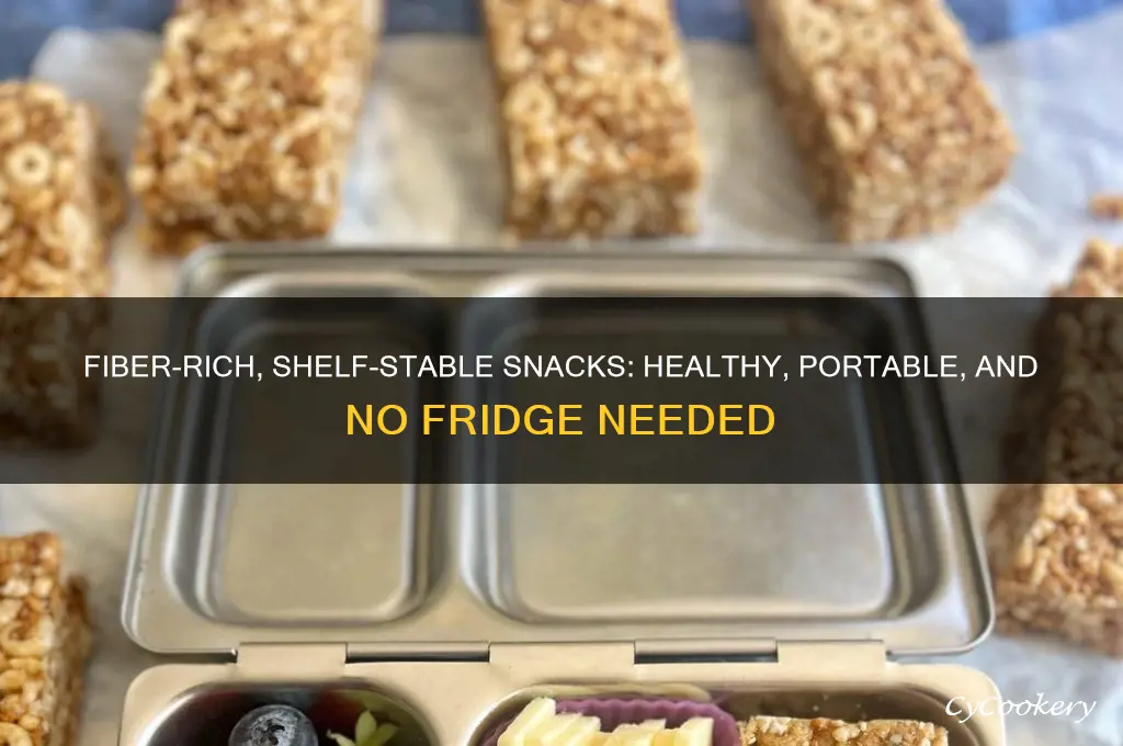 can you suggest any high-fiber snacks that don