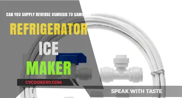 Supplying Reverse Osmosis Water to Your Samsung Fridge Ice Maker
