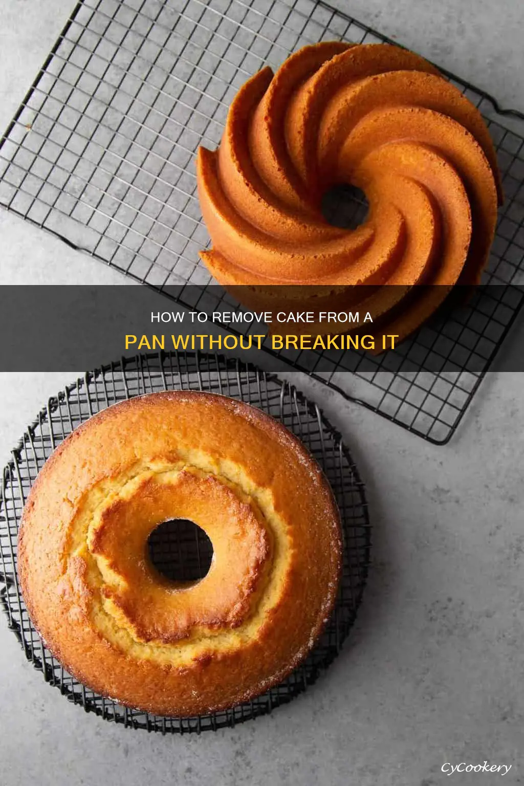 can you take a cake out of a pan cold