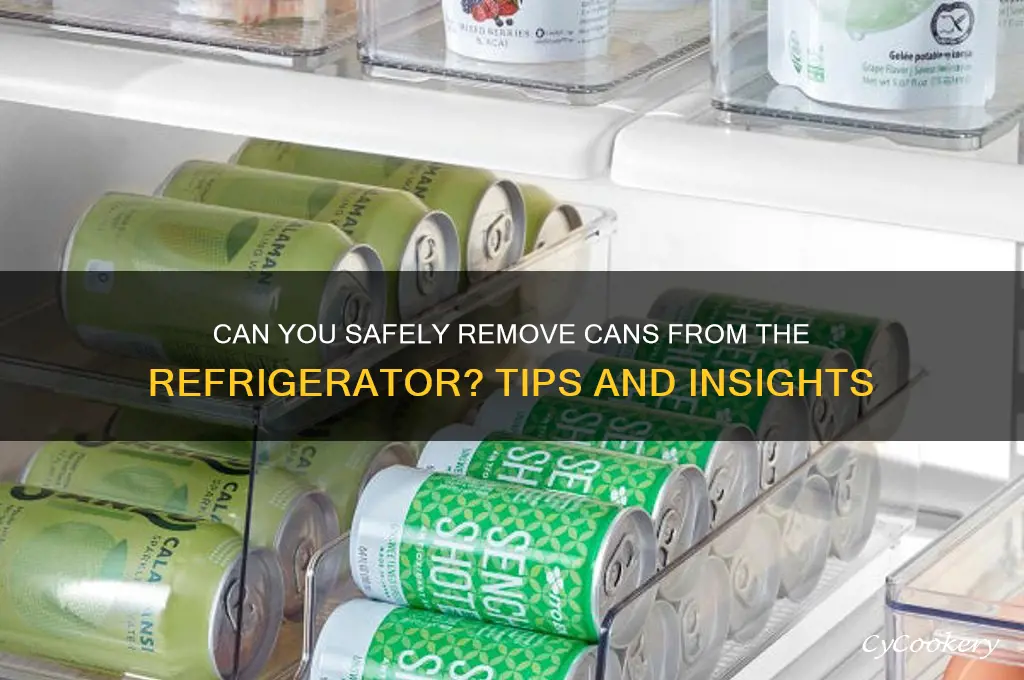 can you take cans out of the refrigerator