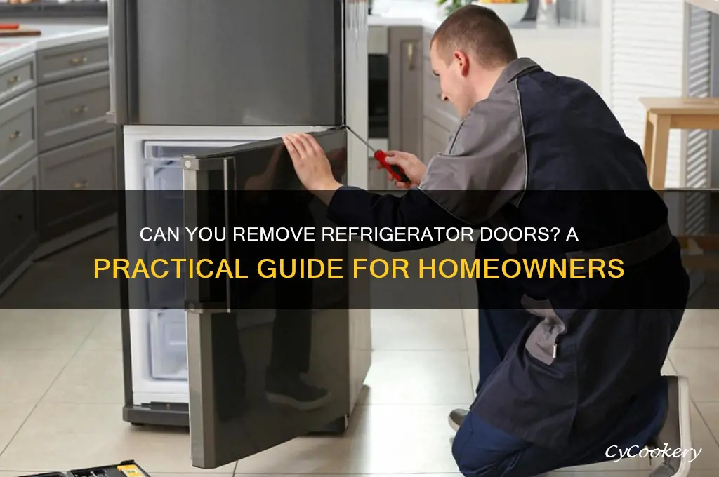 can you take doors off refrigerator