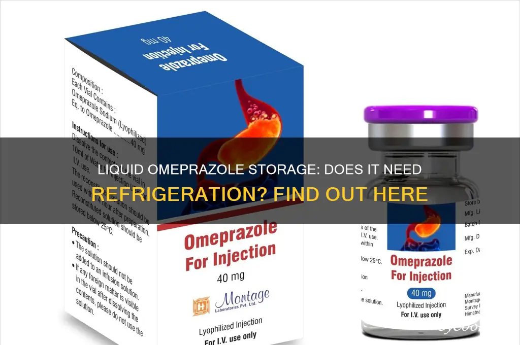 can you take liquid omeprazole non refrigerated
