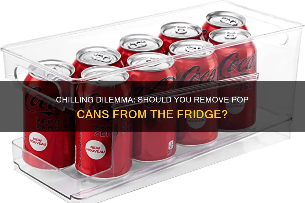 can you take pop cans out of the refrigerator