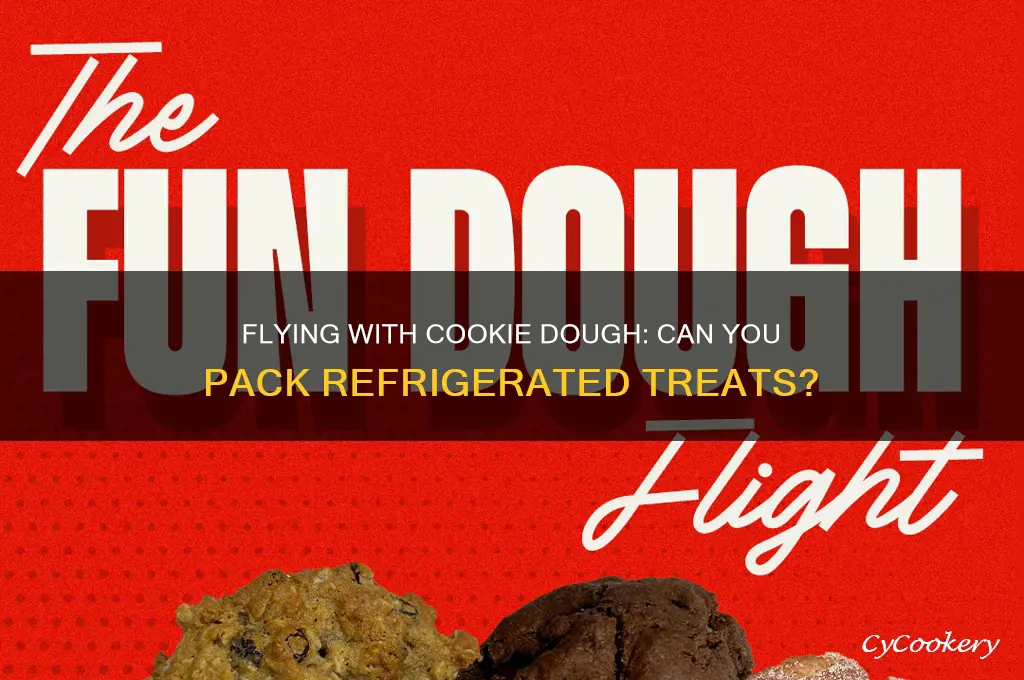 can you take refrigerated cookie dough on a plane