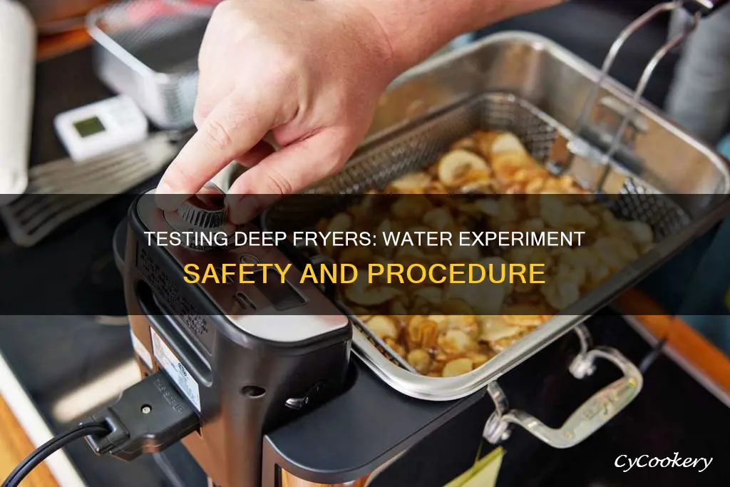 can you test a deep fryer with water