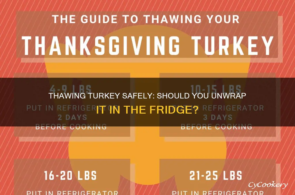 can you thaw a turkey in the refrigerator unwrapped