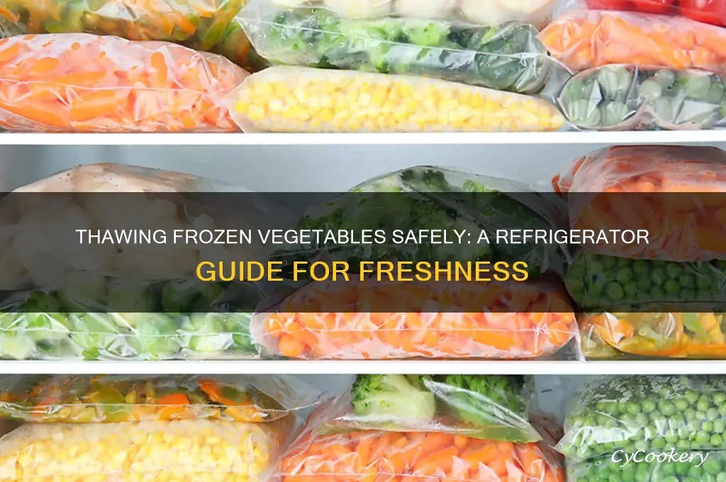 can you thaw frozen vegetables in the refrigerator