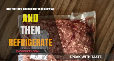 Microwave Thawing Ground Beef: Safe Refrigeration Tips for Freshness