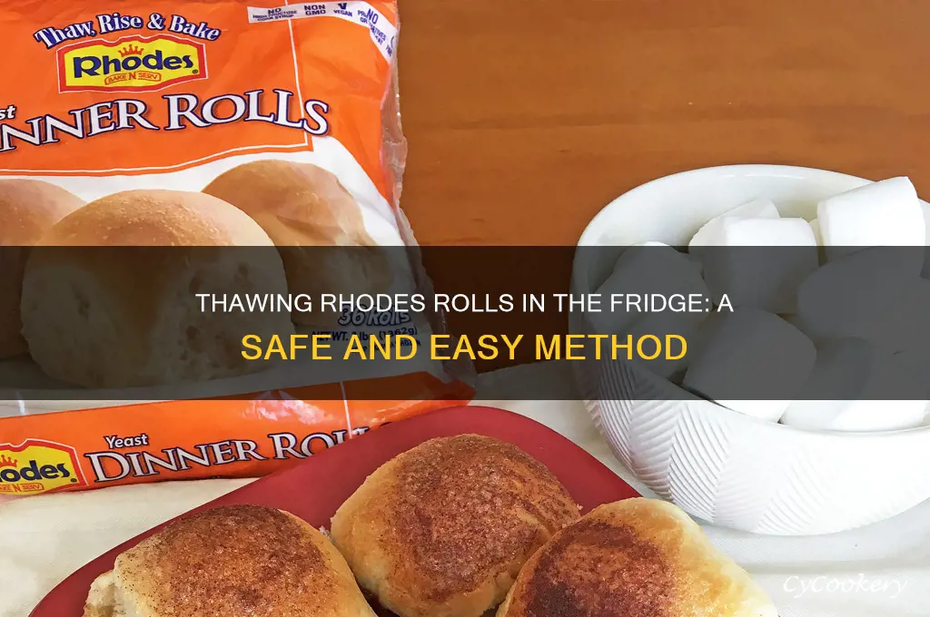 can you thaw rhodes rolls in the refrigerator