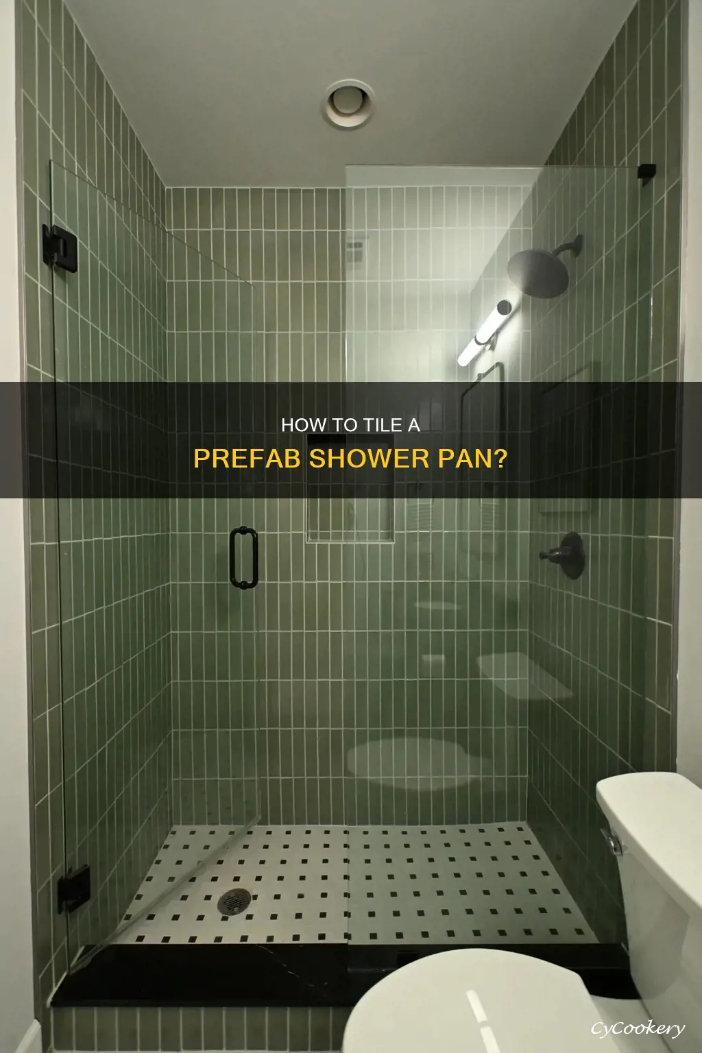 can you tile over a prefab shower pan