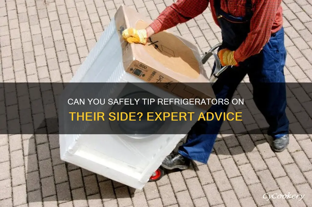 can you tip refrigerators on their side