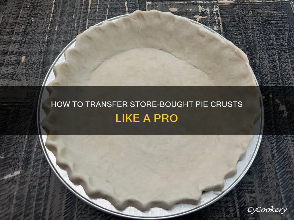 can you transfer store bought pie crusts to new pans