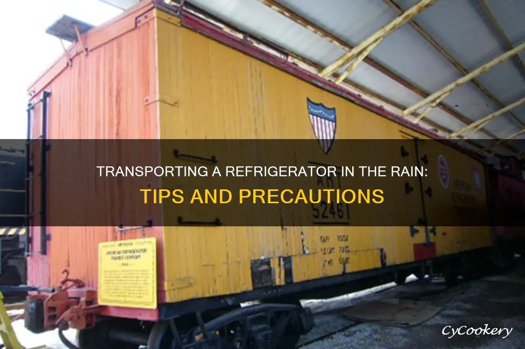 can you transport a refrigerator in the rain