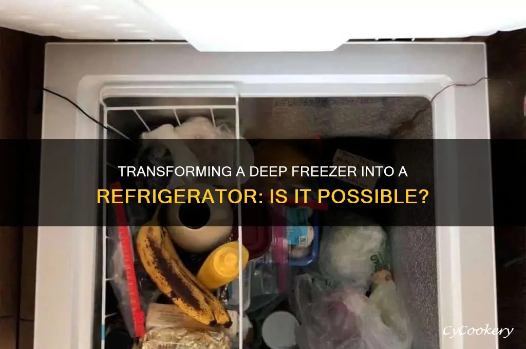 can you turn a deep freezer into a refrigerator