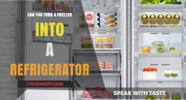 Transforming Your Freezer into a Fridge: Is It Possible?