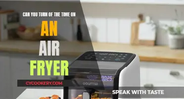 Adjusting Air Fryer Settings: Disabling the Timer Function