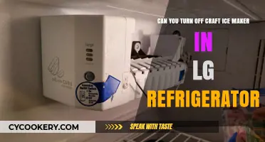 How to Disable the Craft Ice Maker in Your LG Fridge