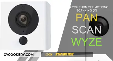 How to Disable Motion Scanning on Pan Scan Wyze