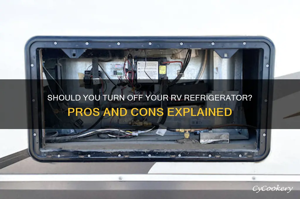 can you turn off refrigerator in rv