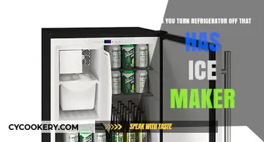 Can You Safely Turn Off a Refrigerator with an Ice Maker?