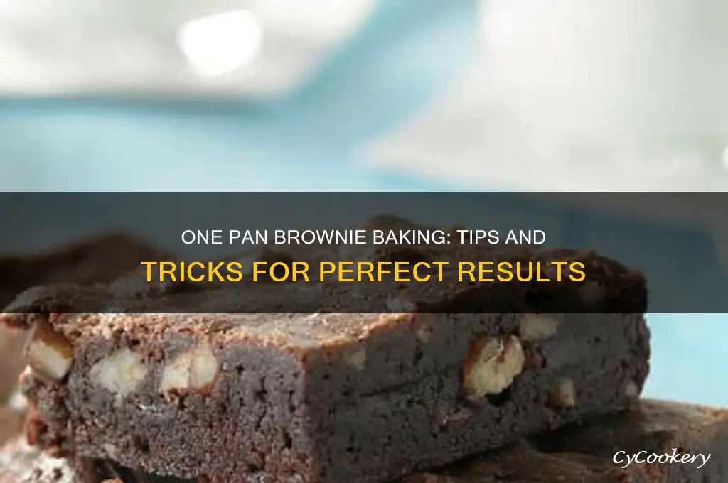 can you use a 1 pan for brownies