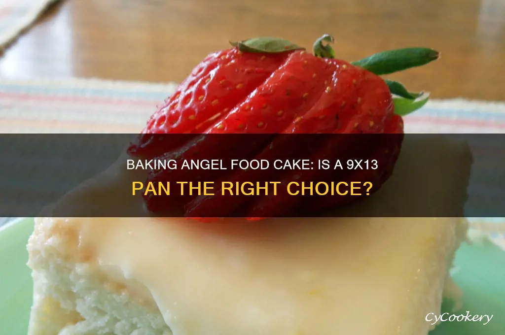 can you use a 9x13 pan for angel food cake