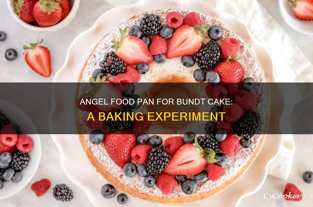 can you use a angel food pan for bundt cake