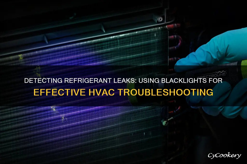 can you use a blacklight to find refrigerant leak
