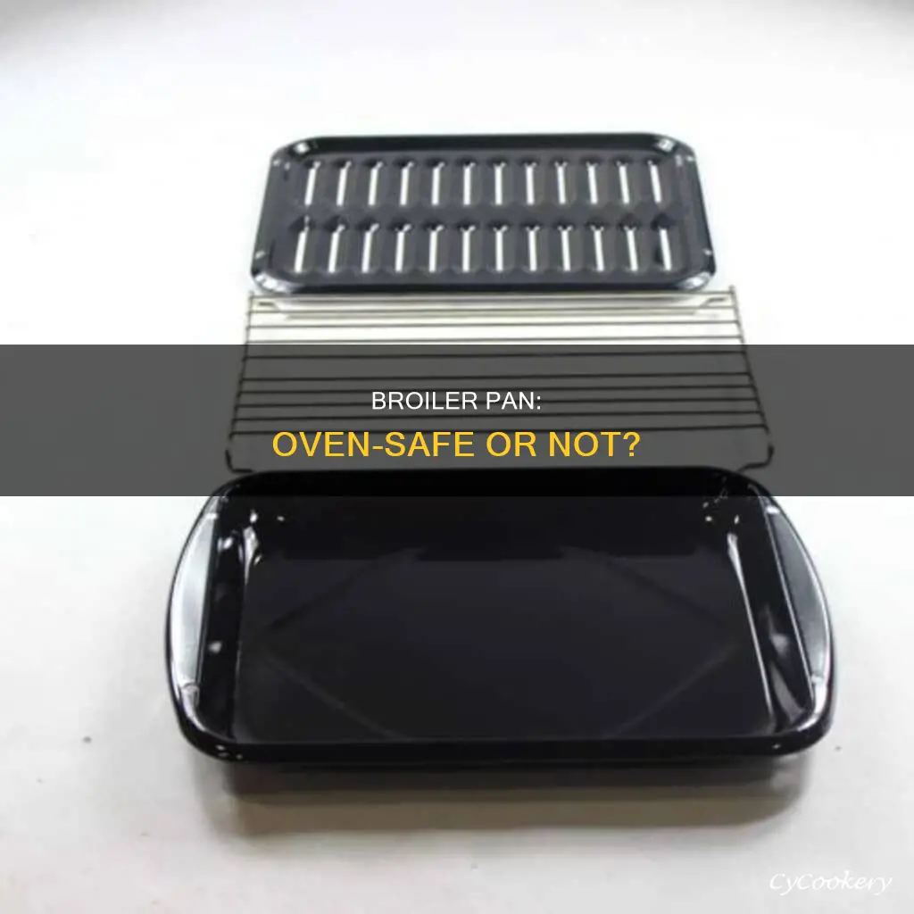 can you use a broiler pan in the oven