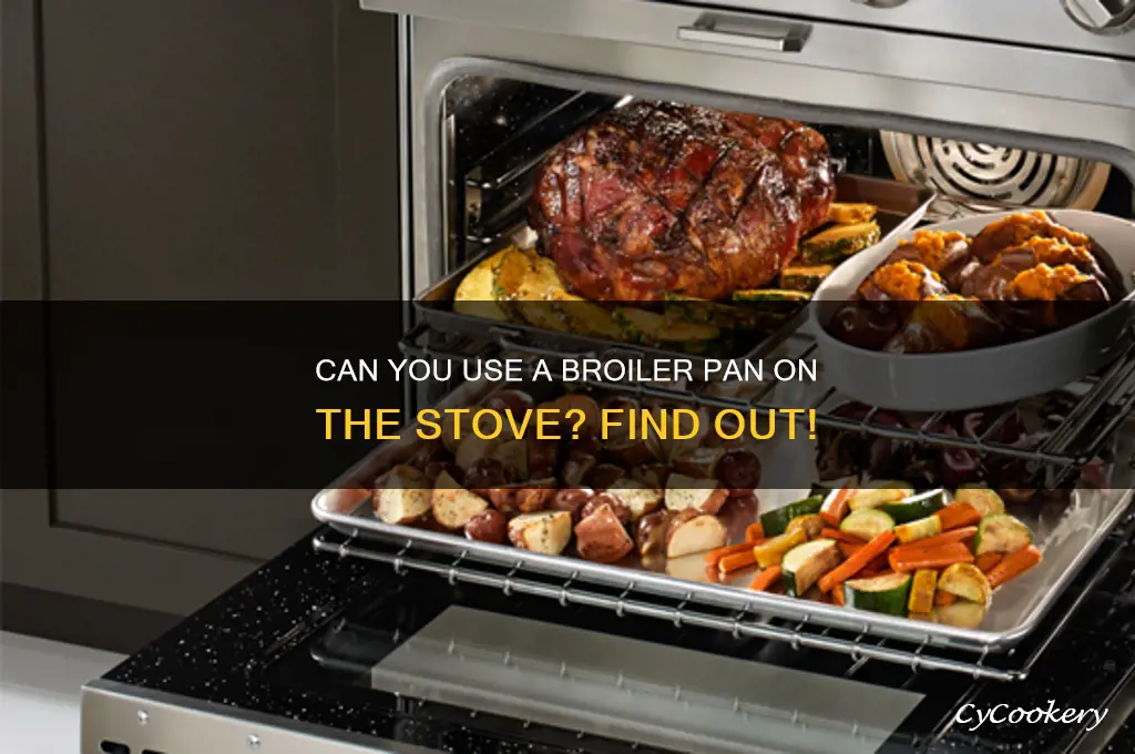 can you use a broiler pan on the stove