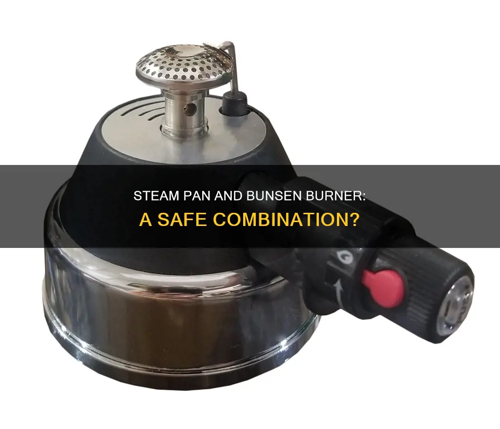 can you use a bunsen burner on a steam pan