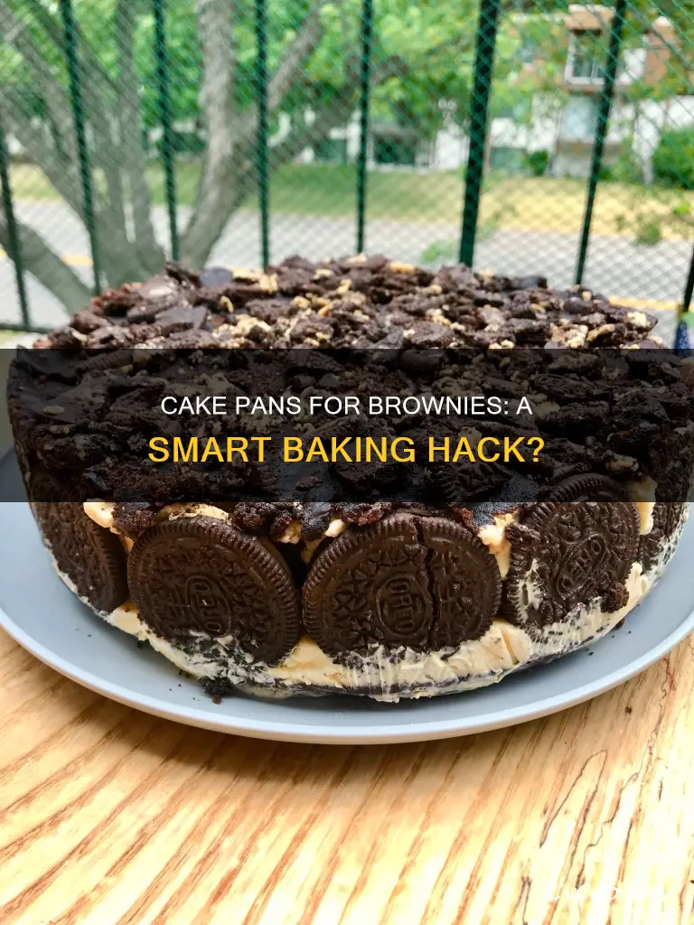 can you use a cake pan for brownies