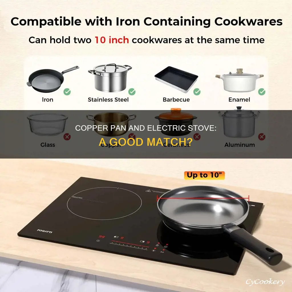 can you use a copper pan on an electric stove
