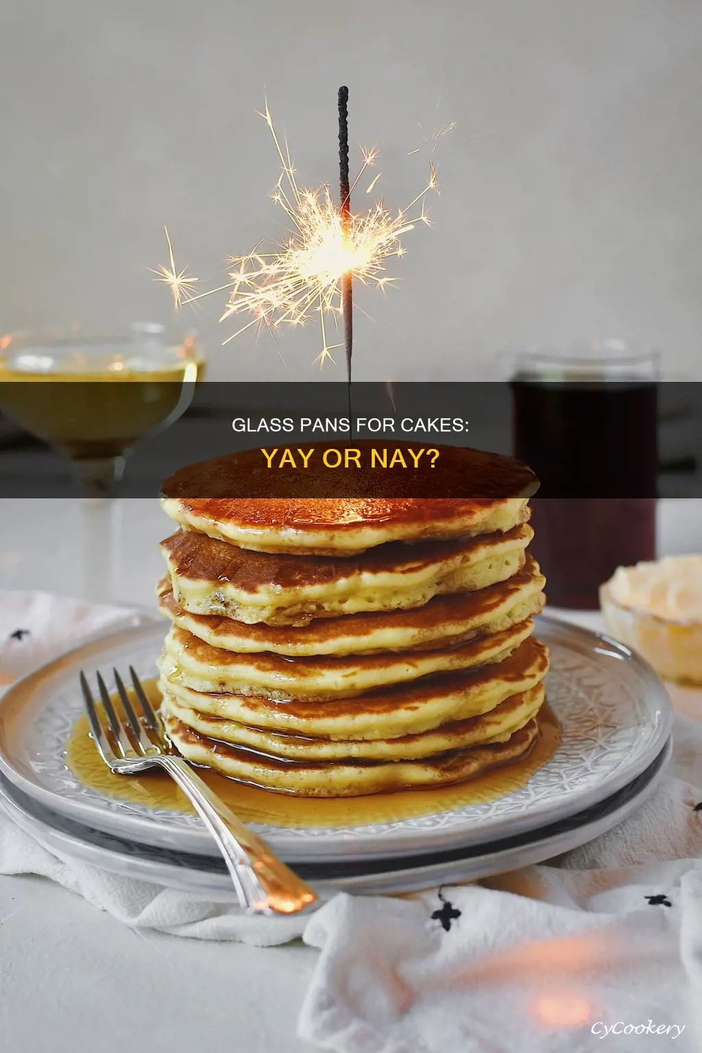 can you use a glass pan fir cake